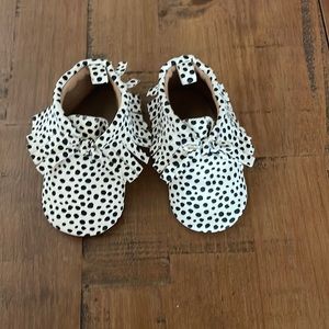 Size 6-12 month old navy moccasins